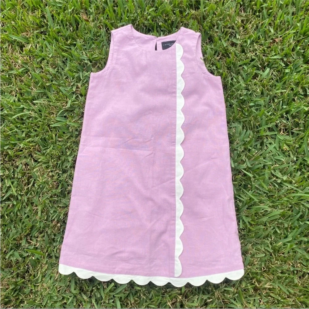 NWT Victoria Beckham for Target Toddler Dress Scalloped Purple size 4t